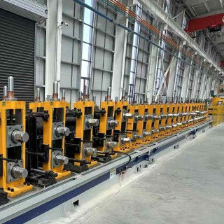comprar Máquina de fabricación de tubos de acero de corte simplificado 50Hz 220V Máquina automática de formación de tubos online manufacture