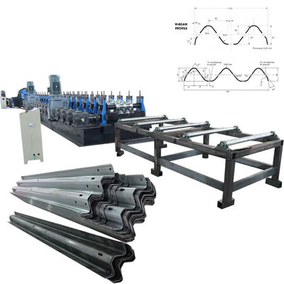 comprar 40# Máquina de moldeado de barandillas de carretera 1.0 mm ~ 5.0 mm Máquina de moldeado de rodillos CNC online manufacture