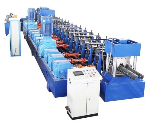 comprar 7.5KW Highway Guardrail Roll Forming Machine Q235 Former de rodillos de metal online manufacture
