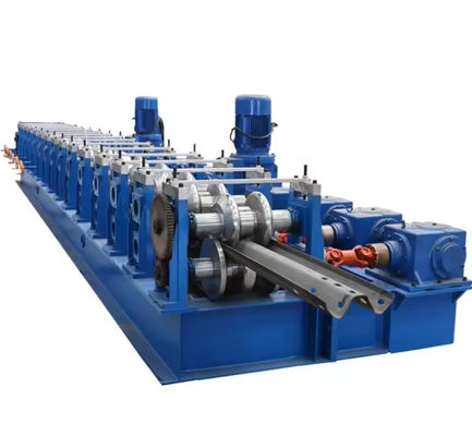 comprar Máquina automática de formación de barandillas para carreteras Máquina de fabricación de perfiles de alta velocidad 7.5Kw online manufacture